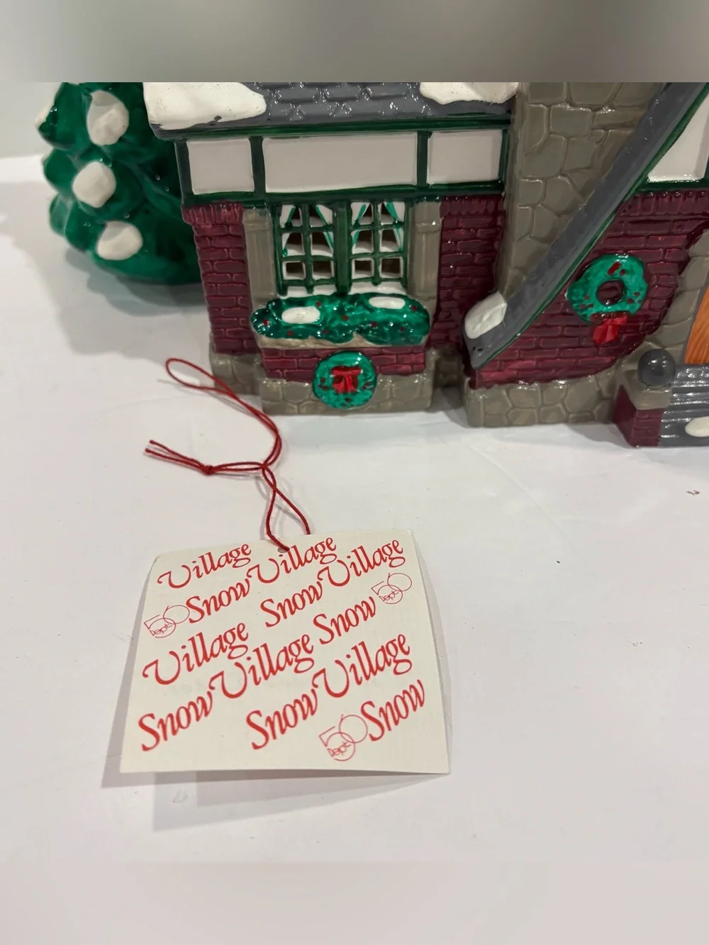 Department 56 Snow Village “OAK GROVE TUDOR” Robison HD Christmas House RETIRED